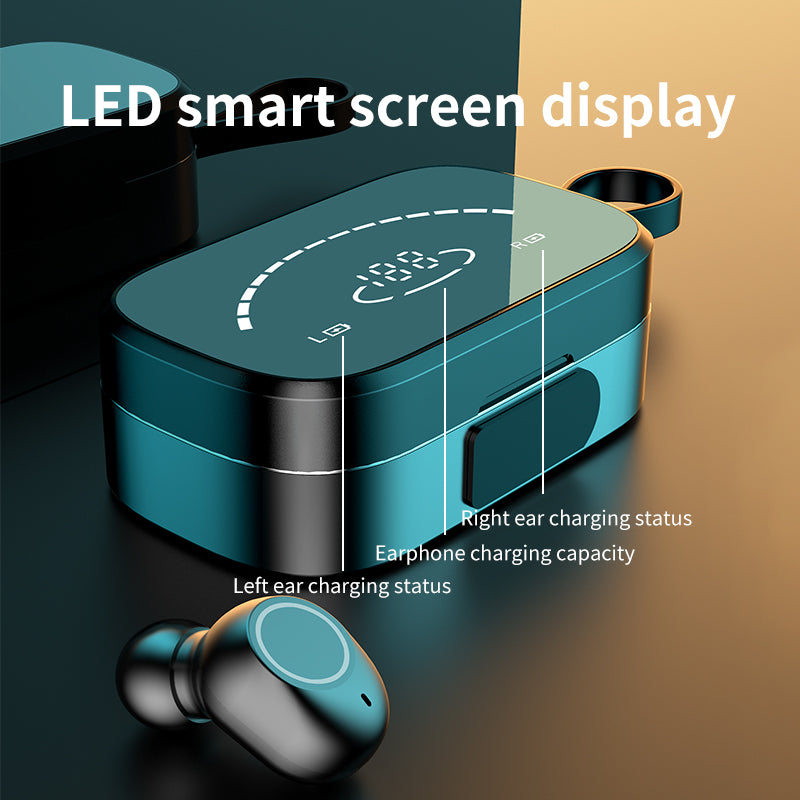 K2 TWS Bluetooth Earphones Wireless Earbuds with HD Mirror Digital Display Charging Case for Android iPhone K2 TWS Bluetooth Earphones Wireless Earbuds with HD Mirror Digital Display Charging Case for Android iPhone